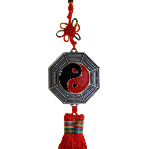 Yin Yang Car Mirror Tassel